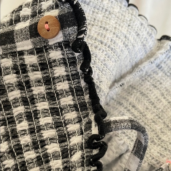 Zara Gray and White gingham Knit dress baby girl 2T - Picture 7 of 7